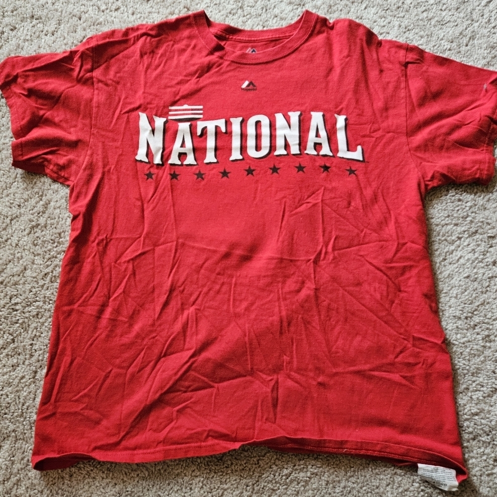 Majestic 2015 NL All Star Kris Bryant Chicago Cubs Shirt Mens Large New